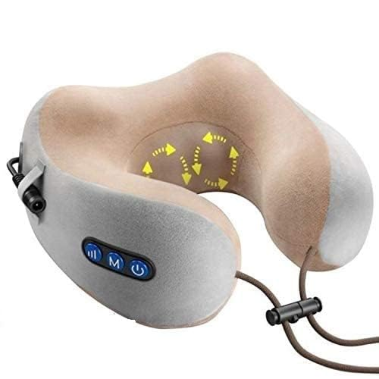 Rechargeable U-Travel Pillow Massager | 4 Massage Modes for Air Travel, Office, Car & Home