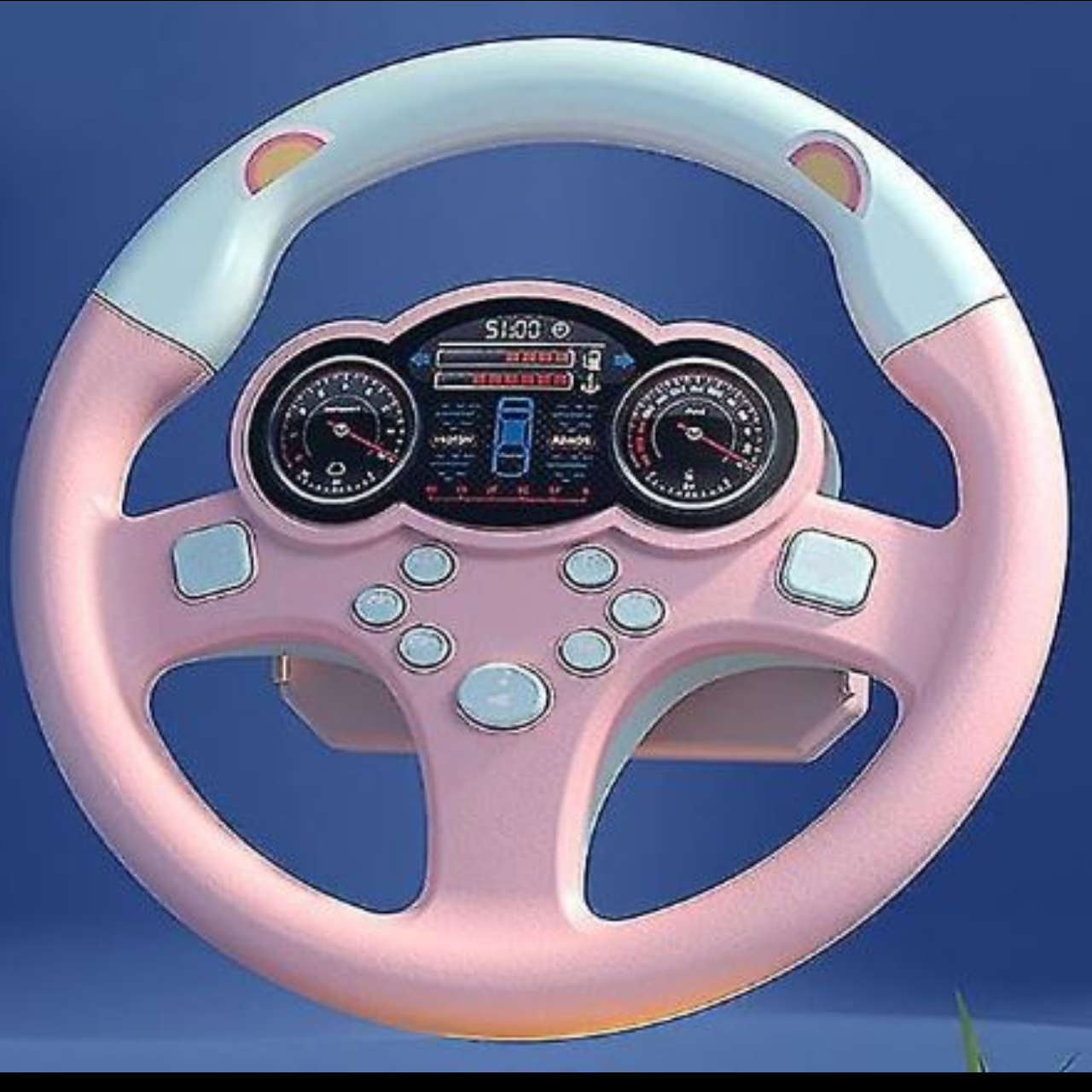 Kids Electric Early Education Simulation Steering Wheel Toy Multifunctional High Simulation Car Driving
