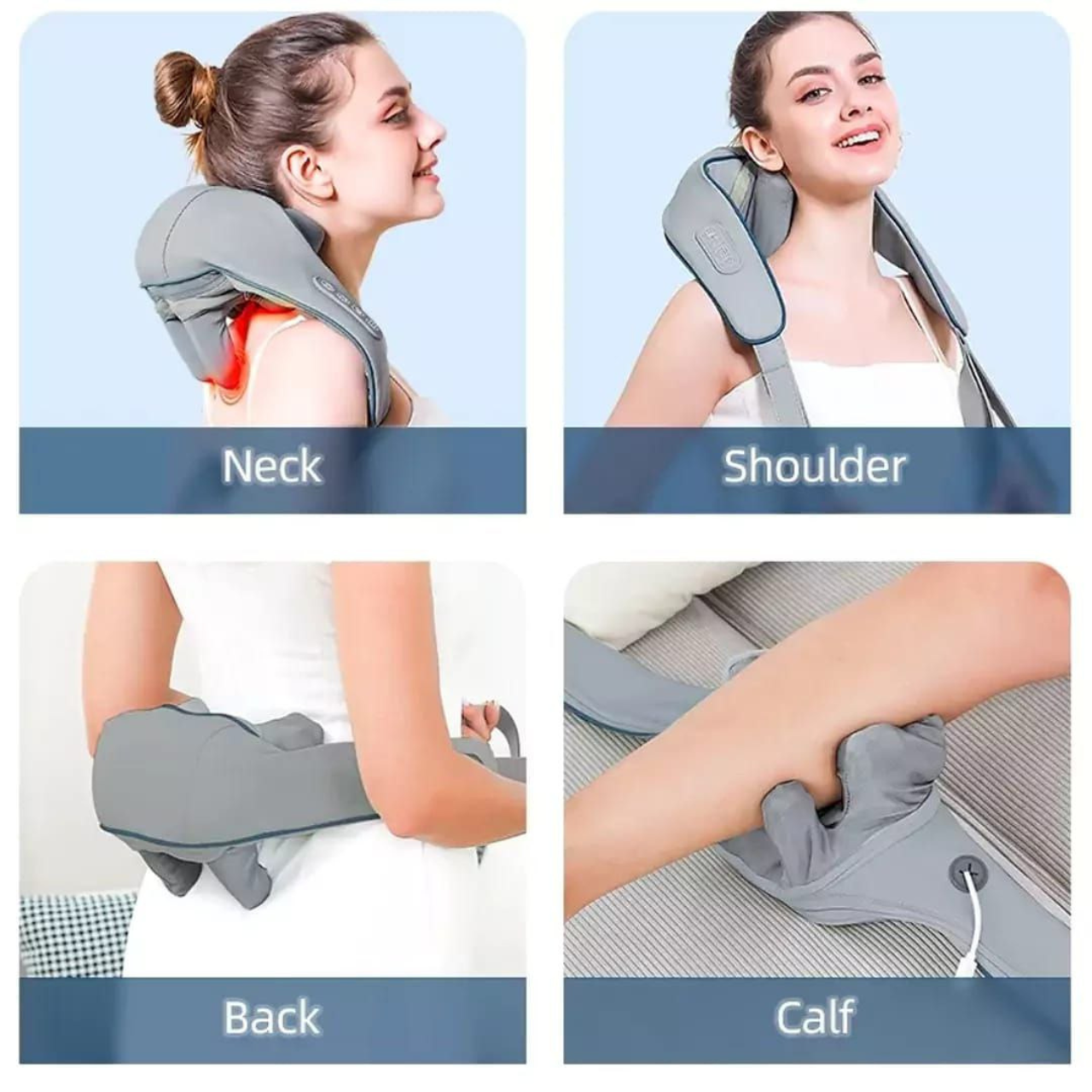 Shoulder & Neck Massager | Hands-free relaxation Experience | Cordless Neck Massager Relaxing Deep Tissue | Wearable Neck and Shoulder Massager for Neck, Back