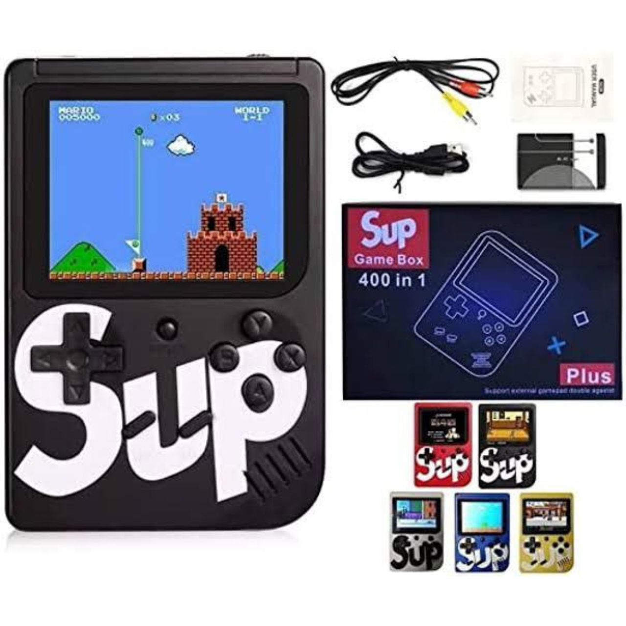 SUP GAME 400 in 1 Retro Game Box Console | Handheld Video Game Box with LED Screen – Portable Retro Gaming