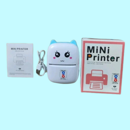 Mini Portable Pocket Printer | Portable Mini Inkless Photo Printer | Compact Thermal Printer for Instant Photos (Multicolor) | Lightweight Inkless Thermal Printer | Portable Printer | Inkless Small Wireless