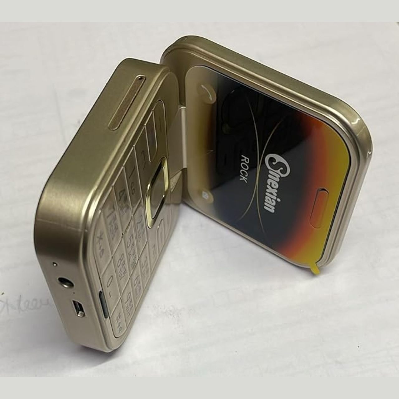 Snexian Rock and Flip Fold Mobile | Dual Sim Mobile with Torch, Lithium Polymer Battery, 1.8 Screen Size, Bluetooth, 2 GB Ram