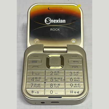 Snexian Rock and Flip Fold Mobile | Dual Sim Mobile with Torch, Lithium Polymer Battery, 1.8 Screen Size, Bluetooth, 2 GB Ram